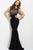 45154 Bateau Neck Fitted Lace Evening Gown