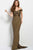 45156 Ruched Off-Shoulder Sheath Dress