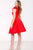 Bow-accented Asymmetrical Neck A-line Dress 26909