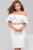 45163 Two Piece Off Shoulder Sheath Dress