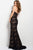Jovani - Beaded Lace Sheath Dress 45192 in Black
