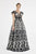Saboroma - 4520 Applique Deep V-neck Pleated Ballgown In Black