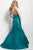 45247 Stunning Plunging Neckline Embellished Mermaid Dress