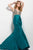 45247 Stunning Plunging Neckline Embellished Mermaid Dress