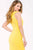 39349 Bateau Neck Knee Length Sheath Dress