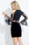 Rachel Allan Short - 4527 Lace High Sheath Dress in Black