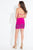 Rachel Allan Short - 4529 Haltered Beaded Jersey Short Dress in Purple