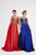 Saboroma - 4539 Embellished Illusion Bateau Pleated Ballgown In Orange
