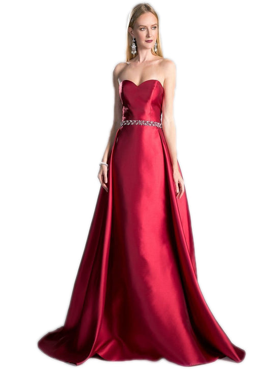 Strapless Embellished Sweetheart Ballgown