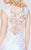 Primavera Couture - 9859 Sheer Illusion Sequined Evening Gown in White