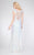 Primavera Couture - 9859 Sheer Illusion Sequined Evening Gown in White
