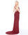 Mac Duggal - 4551M Diamond Motif Embellished Sheath Gown In Red