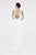 Saboroma - 4551 Beaded Long Sleeves Mermaid Dress In White