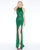 Cassandra Stone - 4556A Diamond Motif Racerback Sheath Gown In Green