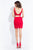 Rachel Allan Short - 4557 Two-Piece Lace Short Dress in Red