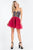 Rachel Allan Short - 4565 Beaded Sweetheart Organza A-line Dress in Pink