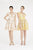 Saboroma - 4565 Applique Deep V-neck A-line Dress