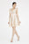 Saboroma - 4565 Applique Deep V-neck A-line Dress In Pink