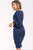 39738 Quarter Length Puff Detailed Dress