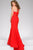 Sheer Halter Neckline Semi-Open Back Dress 45713