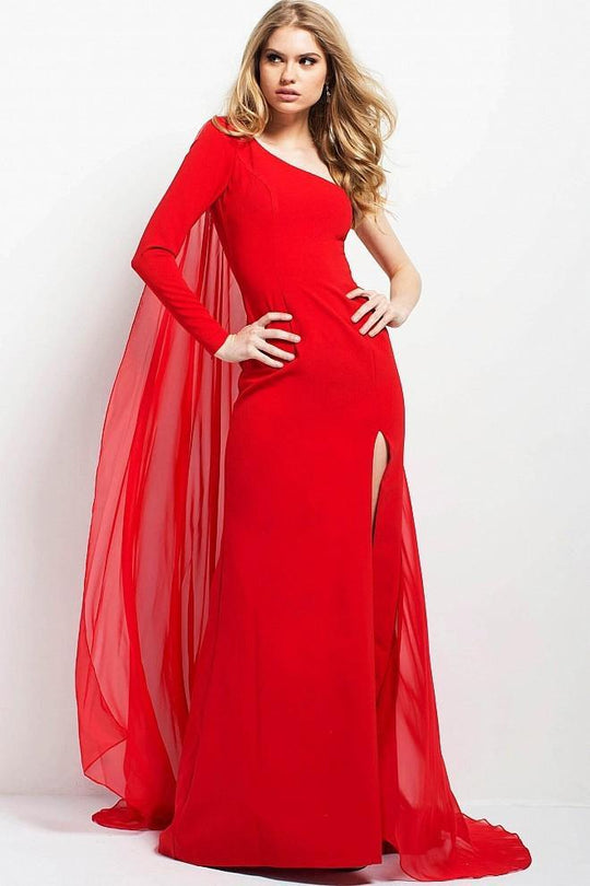 45714 One Shoulder Sheath Dress