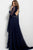 45716 Daring V-Neck Evening Gown