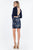 Rachel Allan Short - 4571 Long Sleeves Two-Piece Short Dress in Blue