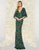Mac Duggal Couture - 4574D Embellished V-Neck Sheath Dress in Green