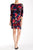 Donna Morgan - D3741M Quarter Sleeve Floral Dress in Red and Multi-Color