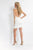 Rachel Allan Short - 4577 Plunging Choker Dress with Bomber Jacket in Pink and White