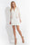 Rachel Allan Short - 4579 Haltered Short Dress with Lace Jacket in Pink and White