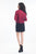 Rachel Allan Short - 4579 Haltered Short Dress with Lace Jacket in Red and Black