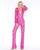 Cassandra Stone - 4581A Bell Sleeve Sequined Cutout Jumpsuit In Pink