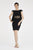 Saboroma - 4588 Jewel Sheer Back Cocktail Dress In Black