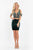 Rachel Allan - 4591 Beaded Two Piece Deep V-neck Fitted Dress in Green