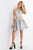 Rachel Allan - 4592 Two Piece Satin Halter Embroidered A-line Dress In Silver