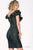 Short Dress with Ruffled Neckline 41090