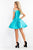 Rachel Allan - 4597 Crystal Ornate Off Shoulder Corset Dress In Blue