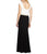 Alex Evenings - 460108 Cap Sleeve Colorblock Long Gown in Black and White