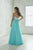 Tiffany Homecoming - Ornate Sweetheart Crystal Chiffon Evening Gown 460 in Blue