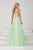 Tiffany Homecoming - Embellished Gossamer Sweetheart A-Line Evening Gown 46016 In Green