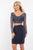 Rachel Allan - 4601 Two Piece Floral Beaded Long Sleeve Dress in Blue