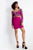Rachel Allan - 4601 Two Piece Floral Beaded Long Sleeve Dress in Purple