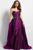 46039 Crystal Embellished Strapless Evening Gown