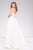 Sweetheart Pleated A-Line Long Gown with Bow Detail 46046