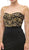 Illusion Bateau Neck Beaded Sheath Evening Gown