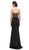 Eureka Fashion - Illusion Bateau Neck Beaded Sheath Evening Gown