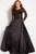46066 Stone Embellished Long Sleeves Ballgown