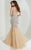 Tiffany Homecoming - Classy Sleeveless Gown with Foamy Flounce 46067 in Neutral and Silver
