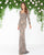 Mac Duggal - 4606D Long Sleeve Sweetheart Embellished Gown In Brown